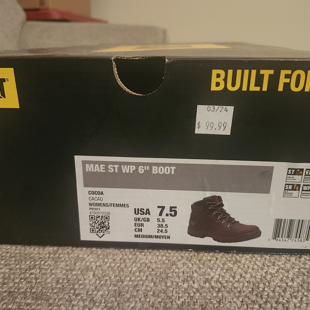 Caterpillar Women's Steel Toe Work Boot